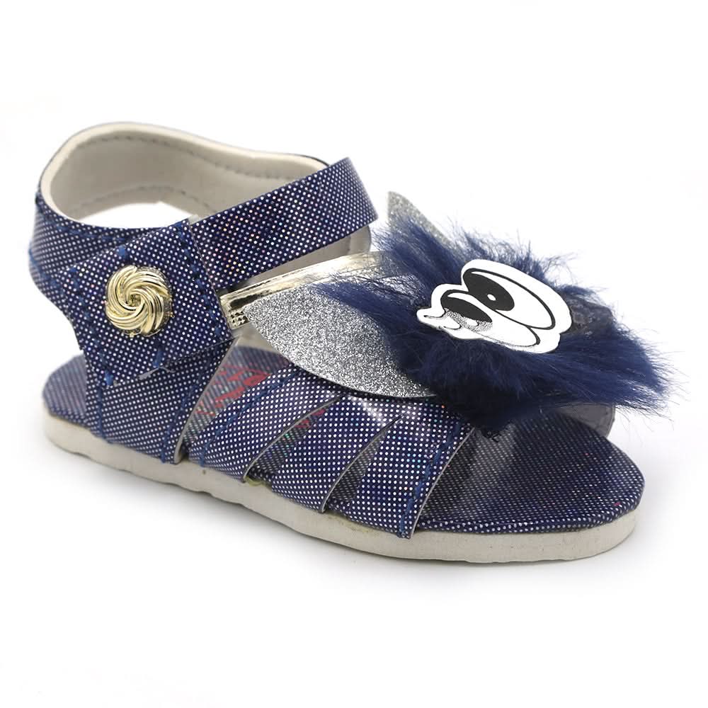 Newborn Baby Sandal Rabbit Fur - N-Blue, Kids, Newborn Caps, Shoes & Socks, Chase Value, Chase Value