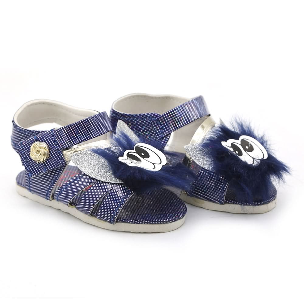 Newborn Baby Sandal Rabbit Fur - N-Blue, Kids, Newborn Caps, Shoes & Socks, Chase Value, Chase Value