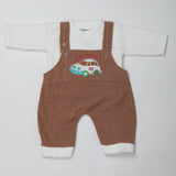Newborn Boys Full Sleeves Romper - Brown, Kids, NB Boys Rompers, Chase Value, Chase Value