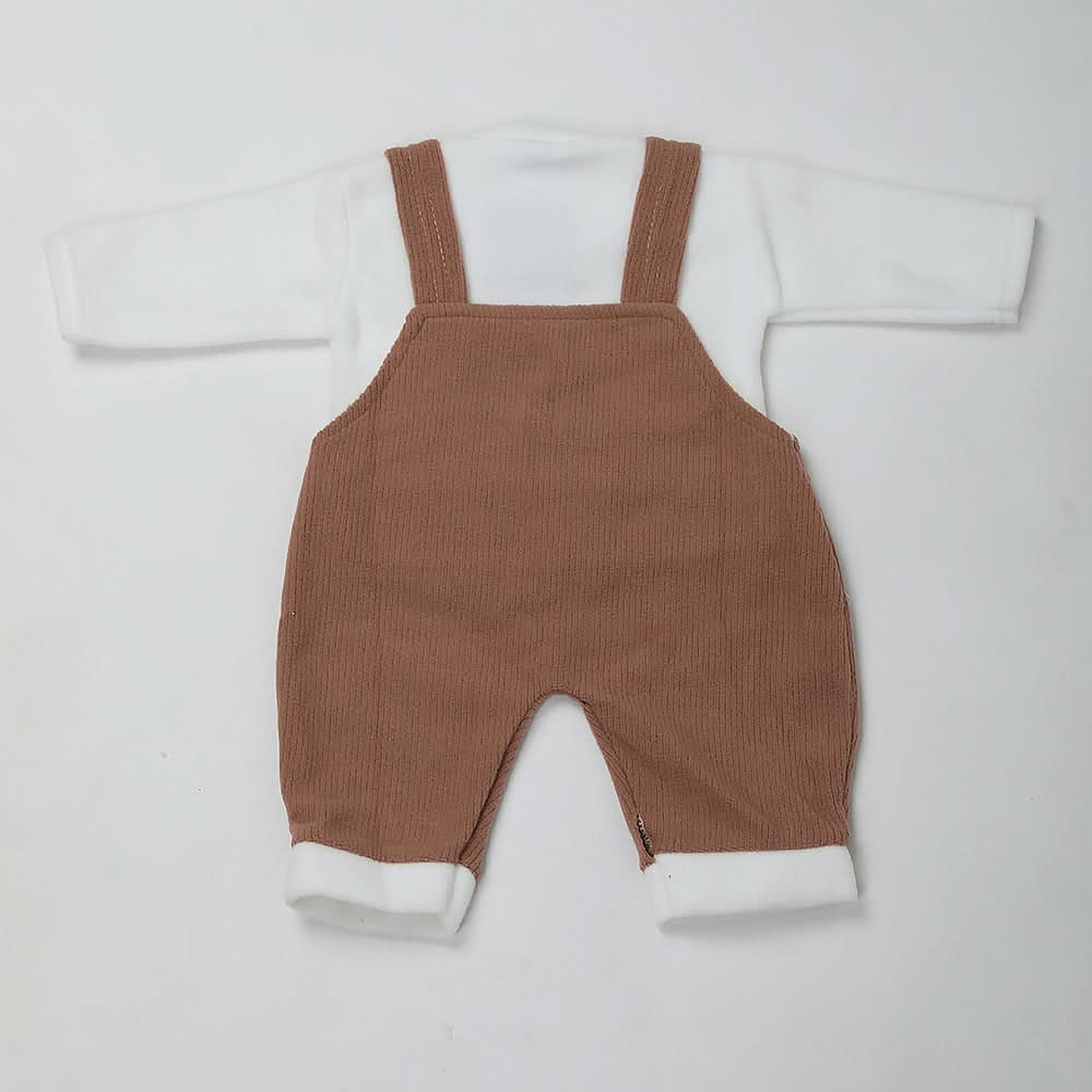 Newborn Boys Full Sleeves Romper - Brown, Kids, NB Boys Rompers, Chase Value, Chase Value