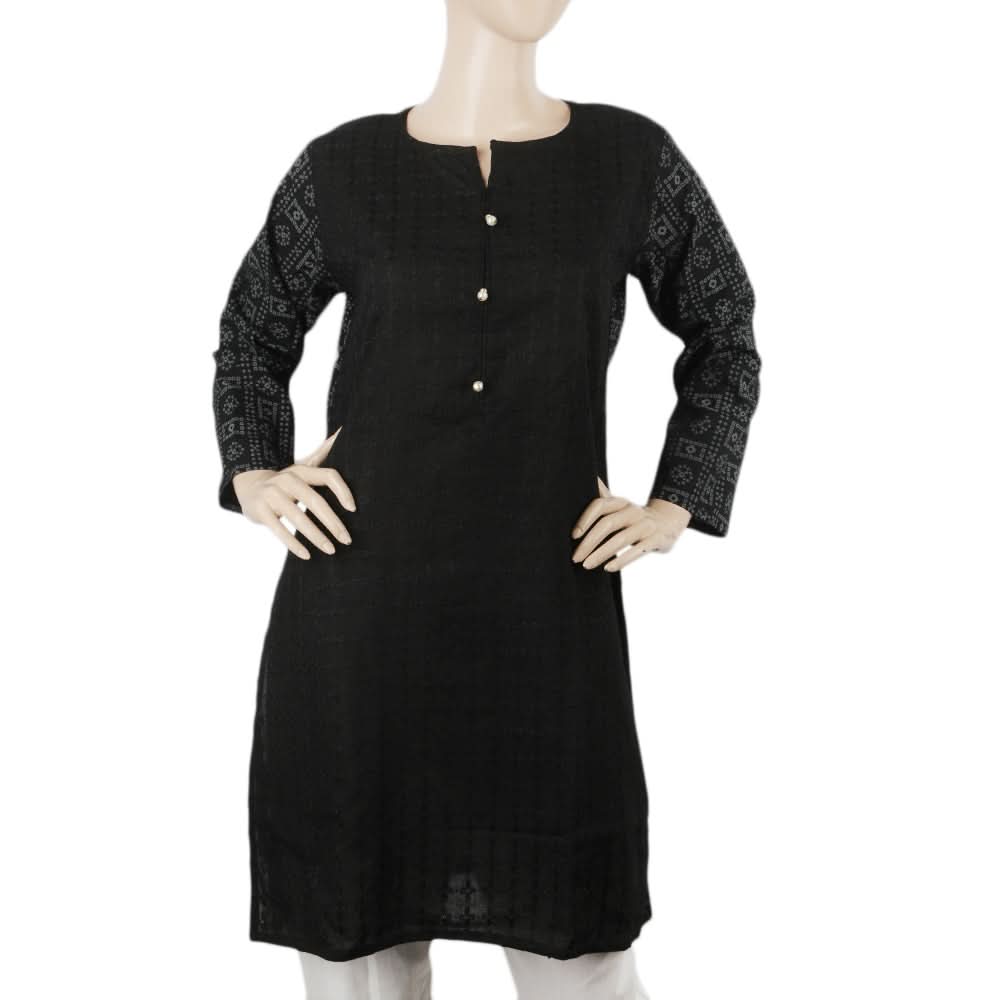 Women's Chicken Kurti - Black, Women, Ready Kurtis, Chase Value, Chase Value
