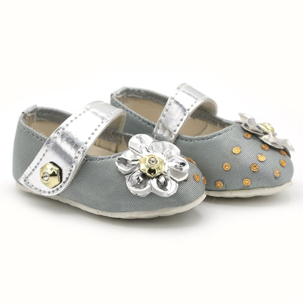 Newborns Pumpy With Stone - Grey, Kids, Newborn Caps, Shoes & Socks, Chase Value, Chase Value