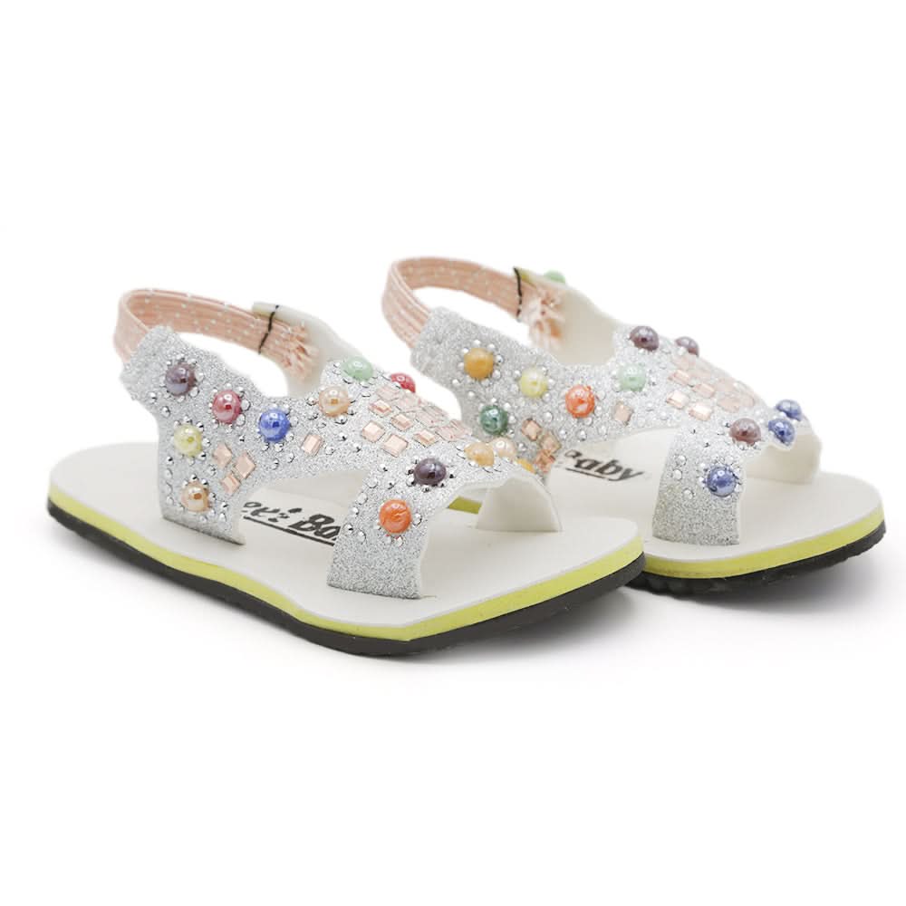 Newborn Baby Sandal Mix - Silver, Kids, Newborn Caps, Shoes & Socks, Chase Value, Chase Value