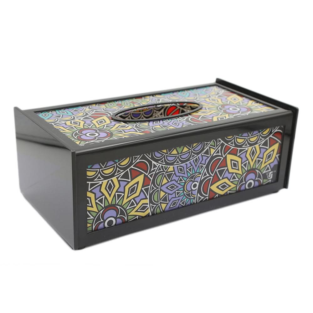 Prism Tissue Box Cover PR-07 (Black), Home & Lifestyle, Storage Boxes, Chase Value, Chase Value