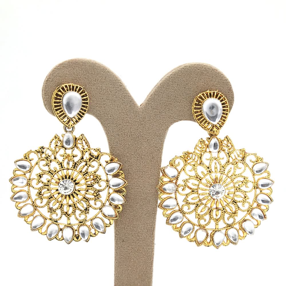 Women's Earring - Golden, Women, Earrings & Tops, Chase Value, Chase Value