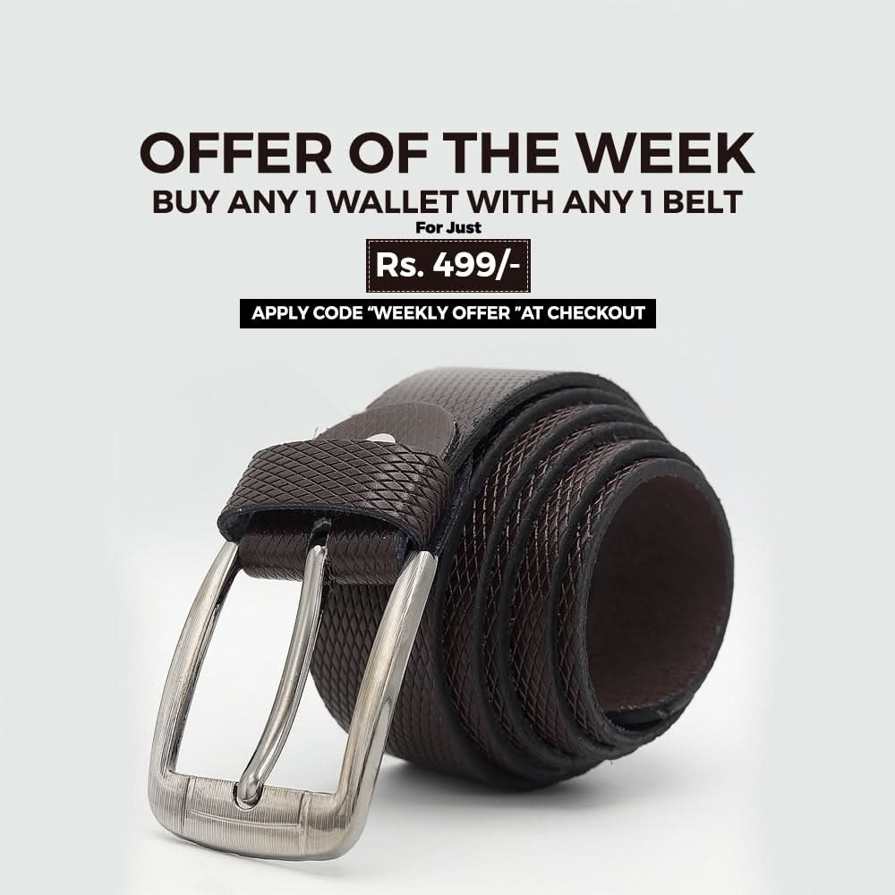 Men's Belt 843 - Brown, Men, Belt, Chase Value, Chase Value