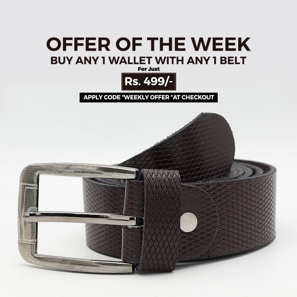 Men's Belt 843 - Brown, Men, Belt, Chase Value, Chase Value