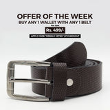 Men's Belt 843 - Brown, Men, Belt, Chase Value, Chase Value