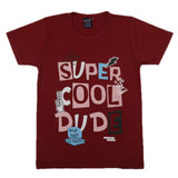 Boys Half Sleeves T-Shirts - Maroon, Boys T-Shirts, Chase Value, Chase Value