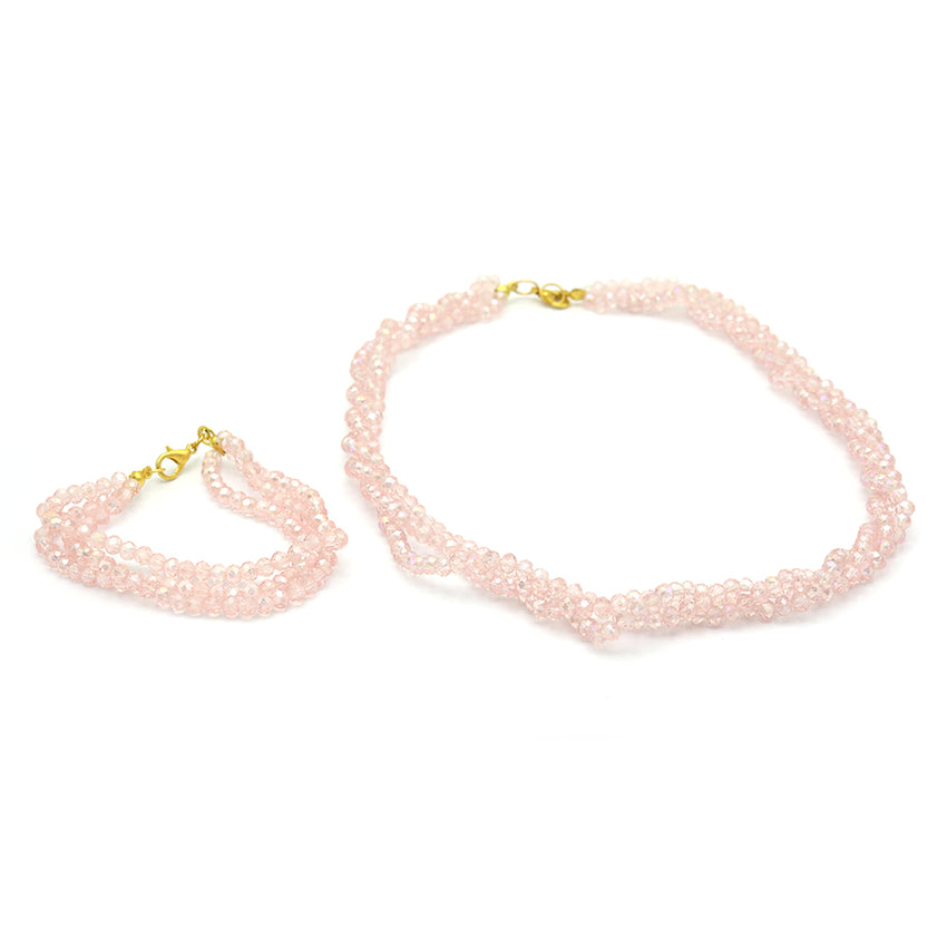 Girls Crystal Mala - Pink, Kids, Necklace And Chains, Chase Value, Chase Value