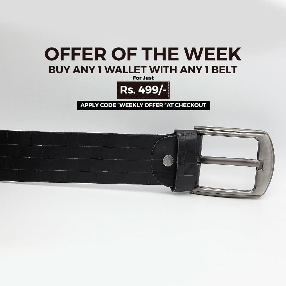 Men's Belt 843 - Black, Men, Belt, Chase Value, Chase Value