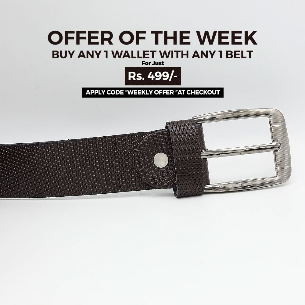 Men's Belt 843 - Brown, Men, Belt, Chase Value, Chase Value