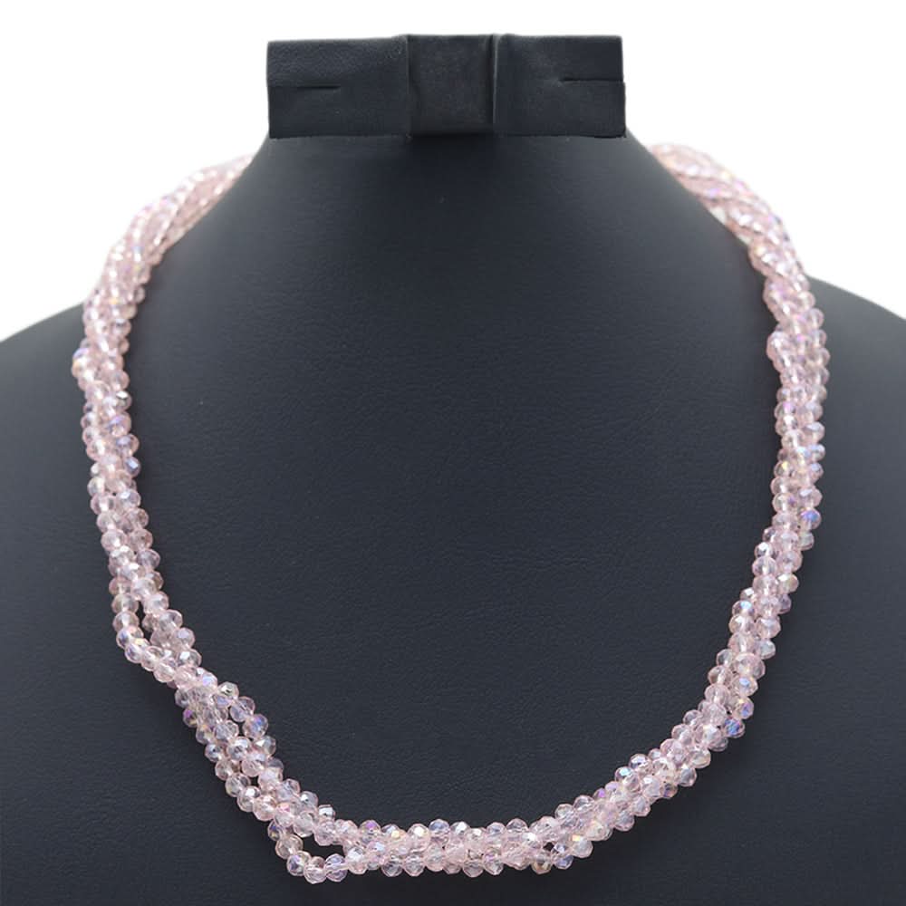 Girls Crystal Mala - Pink, Kids, Necklace And Chains, Chase Value, Chase Value