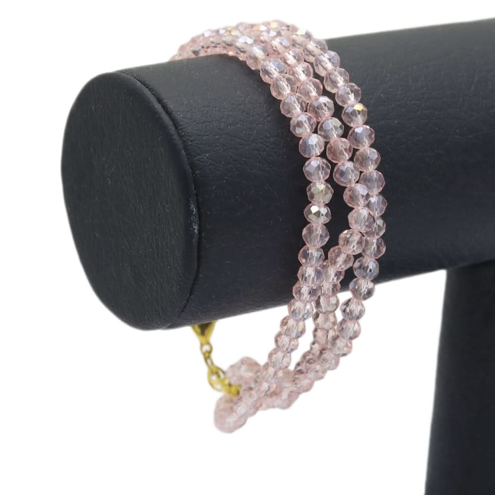 Girls Crystal Mala - Pink, Kids, Necklace And Chains, Chase Value, Chase Value