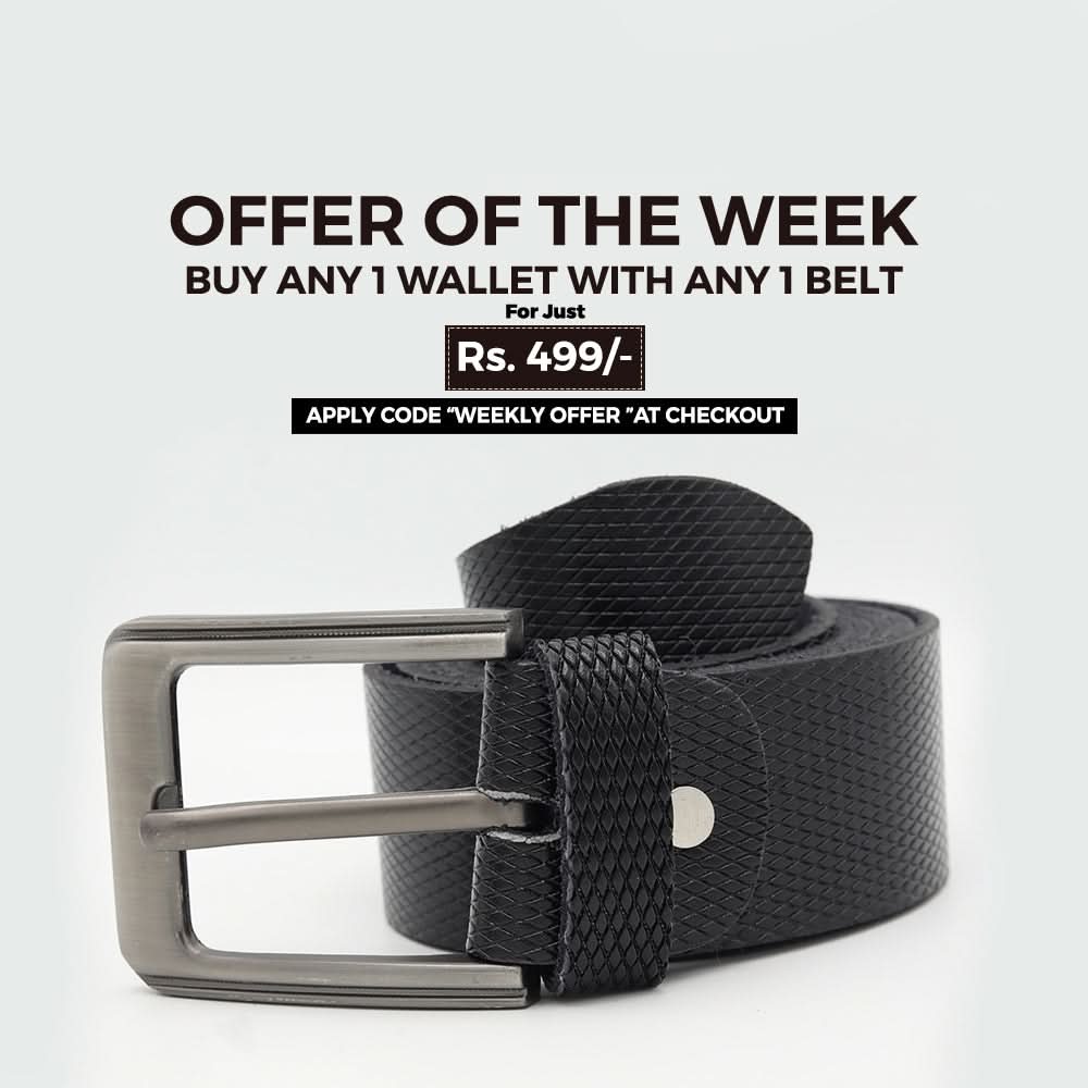 Men's Belt 843 - Black, Men, Belt, Chase Value, Chase Value