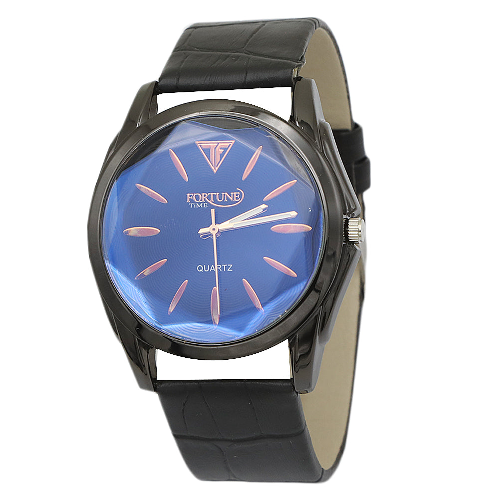 Men's Leather Belt Watch - Black, Men, Watches, Chase Value, Chase Value