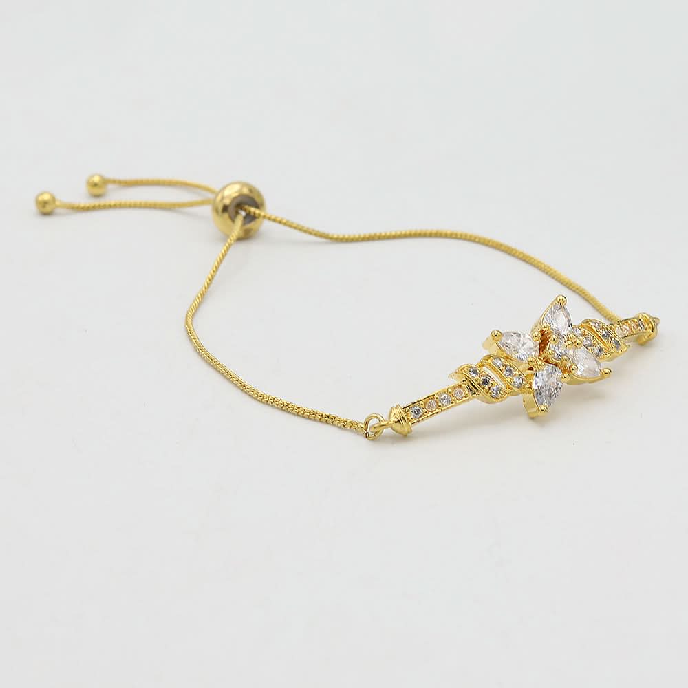 Women's American Diamond Bracelet - Golden, Women, Bangles & Bracelets, Chase Value, Chase Value
