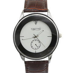 Men's Leather Belt Watch - Dark Brown, Men, Watches, Chase Value, Chase Value