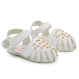 Newborn Baby Sandal With Stone - White, Kids, Newborn Caps, Shoes & Socks, Chase Value, Chase Value