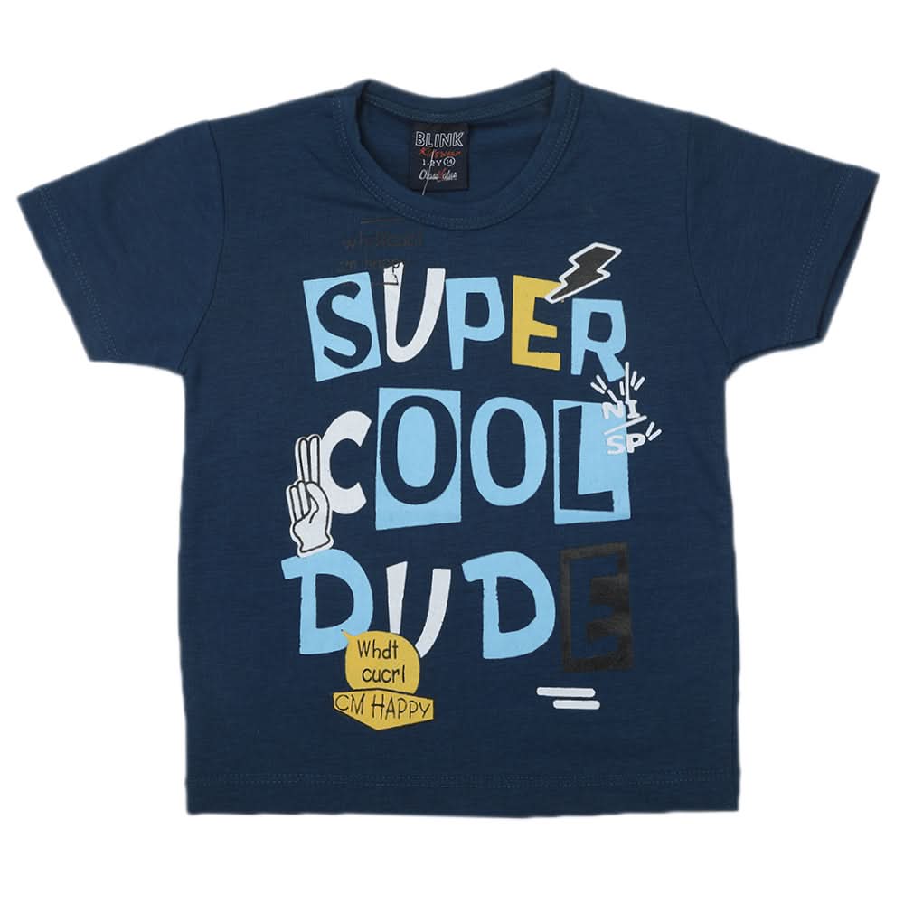 Boys Half Sleeves T-Shirt - Blue, Boys T-Shirts, Chase Value, Chase Value