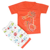 Boys Half Sleeves Short Suit - Orange, Kids, Boys Sets And Suits, Chase Value, Chase Value