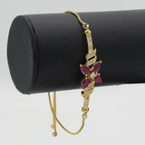 Women's American Diamond Bracelet - Red, Women, Bangles & Bracelets, Chase Value, Chase Value