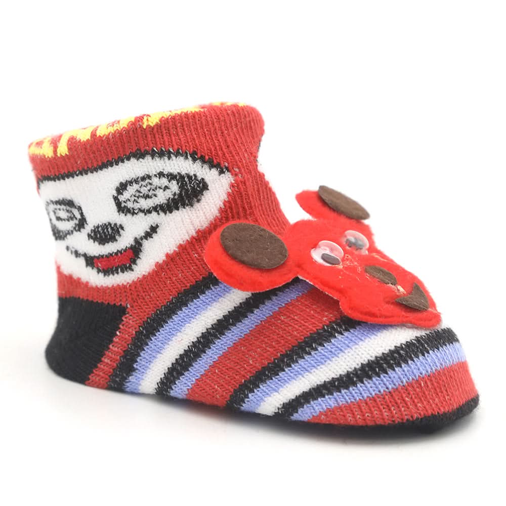 Newborn Booties Cards - Red, Kids, NB Shoes And Socks, Chase Value, Chase Value