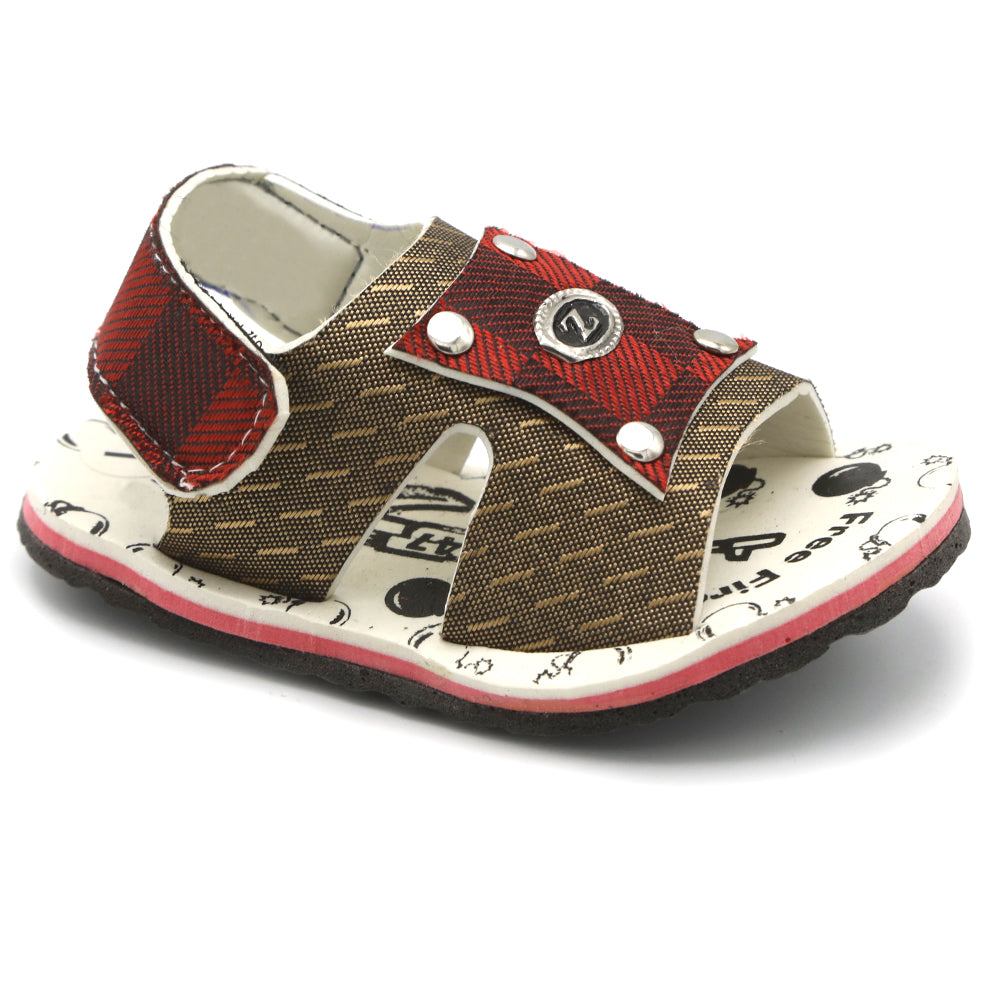 Newborn Baba sandal - Maroon, Kids, Newborn Caps, Shoes & Socks, Chase Value, Chase Value