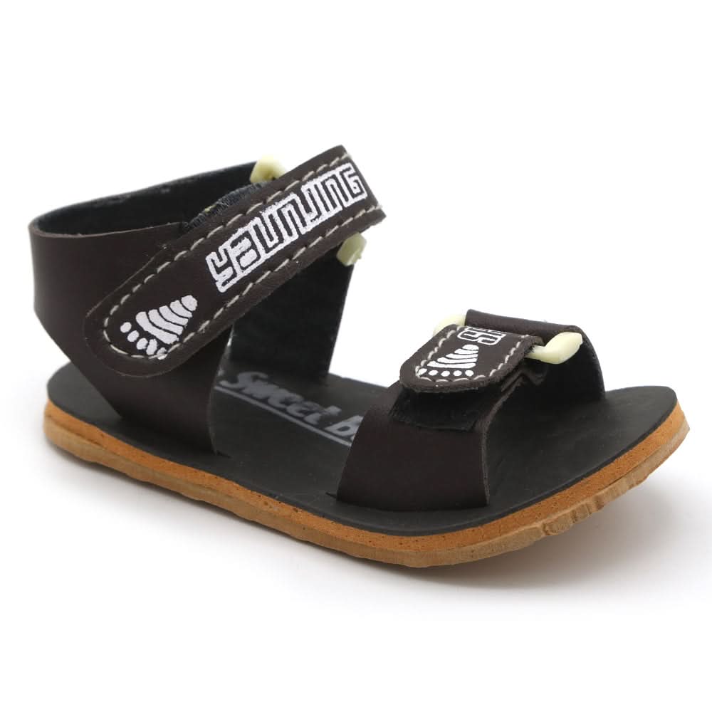 Newborn Baba sandal - Dark Brown, Kids, Newborn Caps, Shoes & Socks, Chase Value, Chase Value