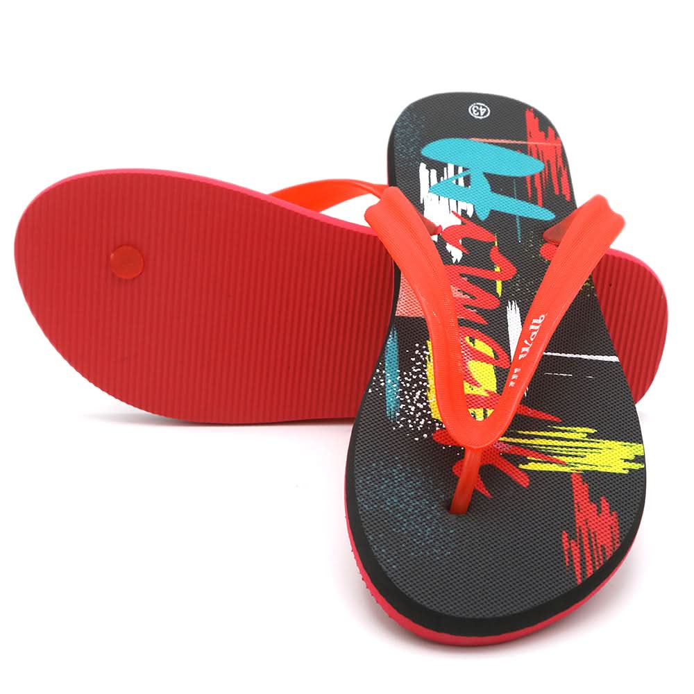 Men's Slipper - Red, Men, Slippers, Chase Value, Chase Value