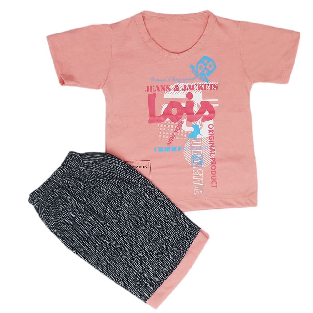 Boys Half Sleeves Short Suit - Pink, Kids, Boys Sets And Suits, Chase Value, Chase Value