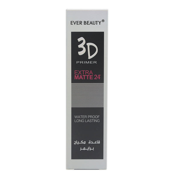 Ever Beauty 3D Primer Extra Matte 30ml - White, Beauty & Personal Care, Foundation, Chase Value, Chase Value