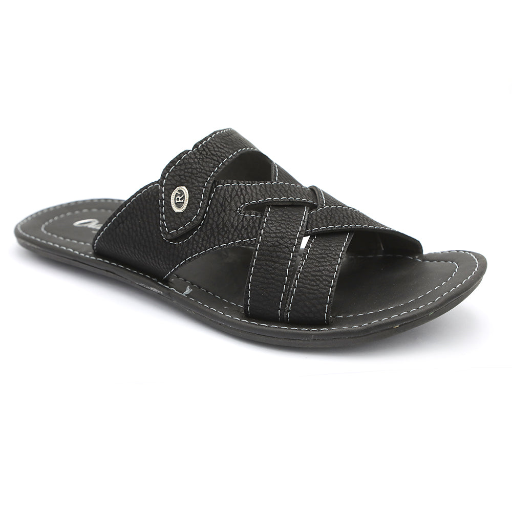 Men's Slipper - Black, Men, Slippers, Chase Value, Chase Value