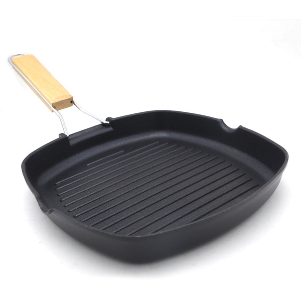 Die Cast Grill Pan Non Stick 24C - Black, Home & Lifestyle, Cookware And Pans, Chase Value, Chase Value