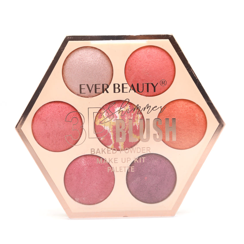 Ever Beauty 3D Shimmer Blush Palette 8410E - 2, Beauty & Personal Care, Blush, Chase Value, Chase Value