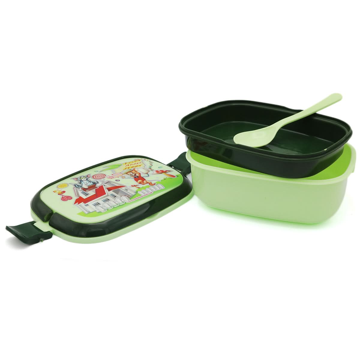 Smart Lunch Box - Green, Kids, Tiffin Boxes And Bottles, Chase Value, Chase Value