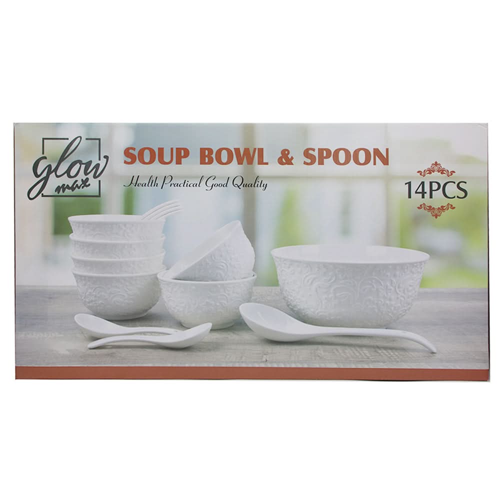 Soup Set 14Pcs, Home & Lifestyle, Glassware & Drinkware, Chase Value, Chase Value