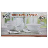 Soup Set 14Pcs, Home & Lifestyle, Glassware & Drinkware, Chase Value, Chase Value