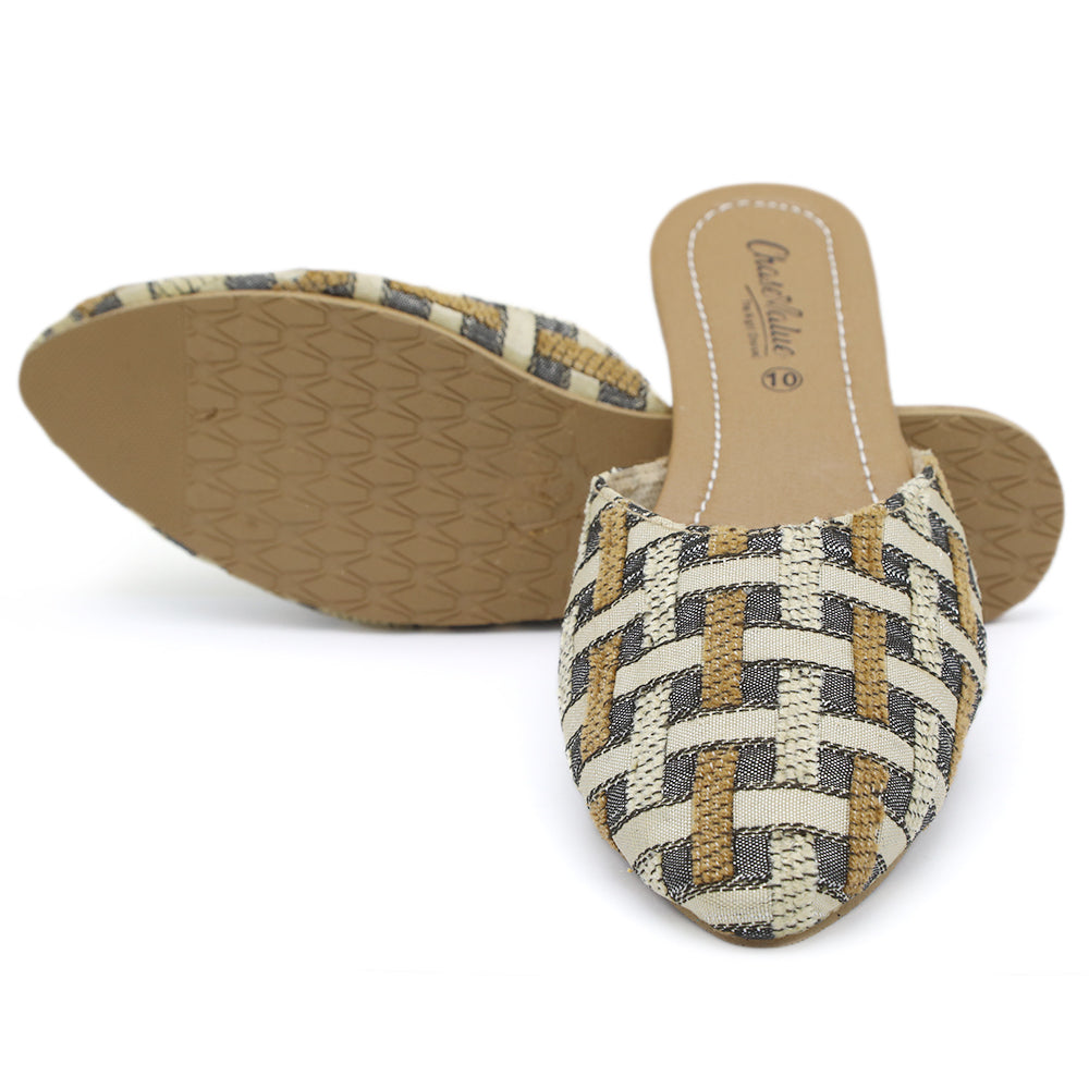 Women's Backless Slipper - Fawn, Women, Slippers, Chase Value, Chase Value