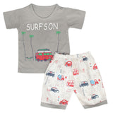 Boys Half Sleeves Short Suit - Grey, Kids, Boys Sets And Suits, Chase Value, Chase Value