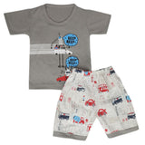 Boys Half Sleeves Short Suit - Grey, Kids, Boys Sets And Suits, Chase Value, Chase Value