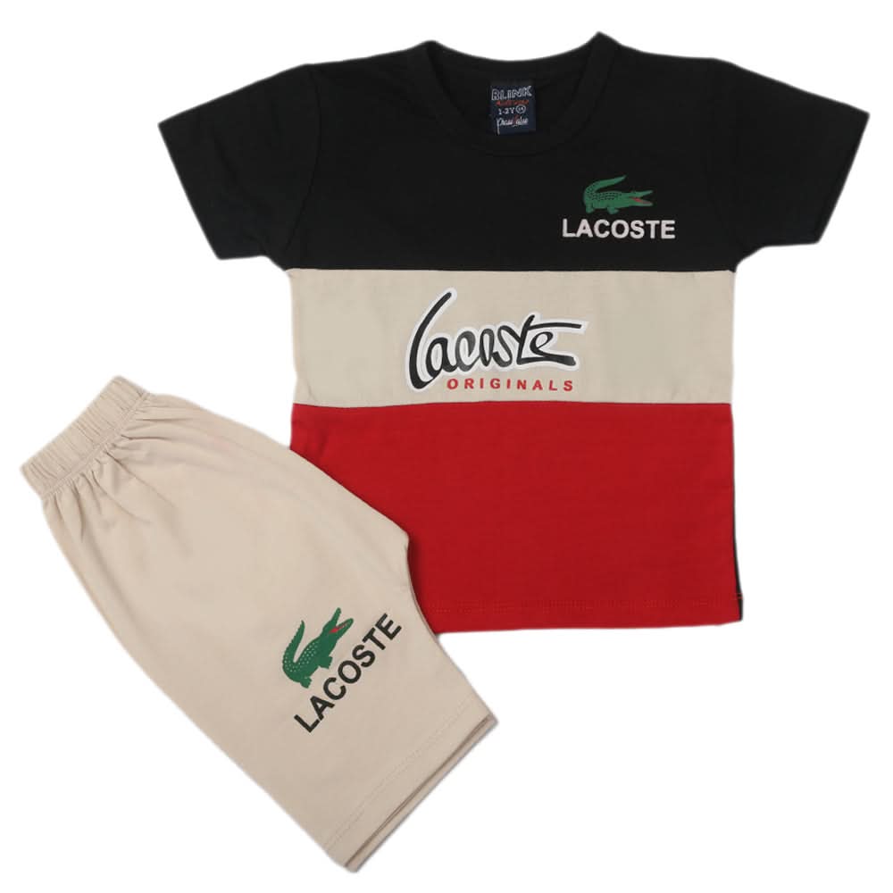 Boys Half Sleeves Short Suit - Black, Kids, Boys Sets And Suits, Chase Value, Chase Value