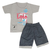 Boys Half Sleeves Short Suit - Grey, Kids, Boys Sets And Suits, Chase Value, Chase Value