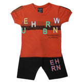 Boys Half Sleeves Short Suit - Rust, Kids, Boys Sets And Suits, Chase Value, Chase Value