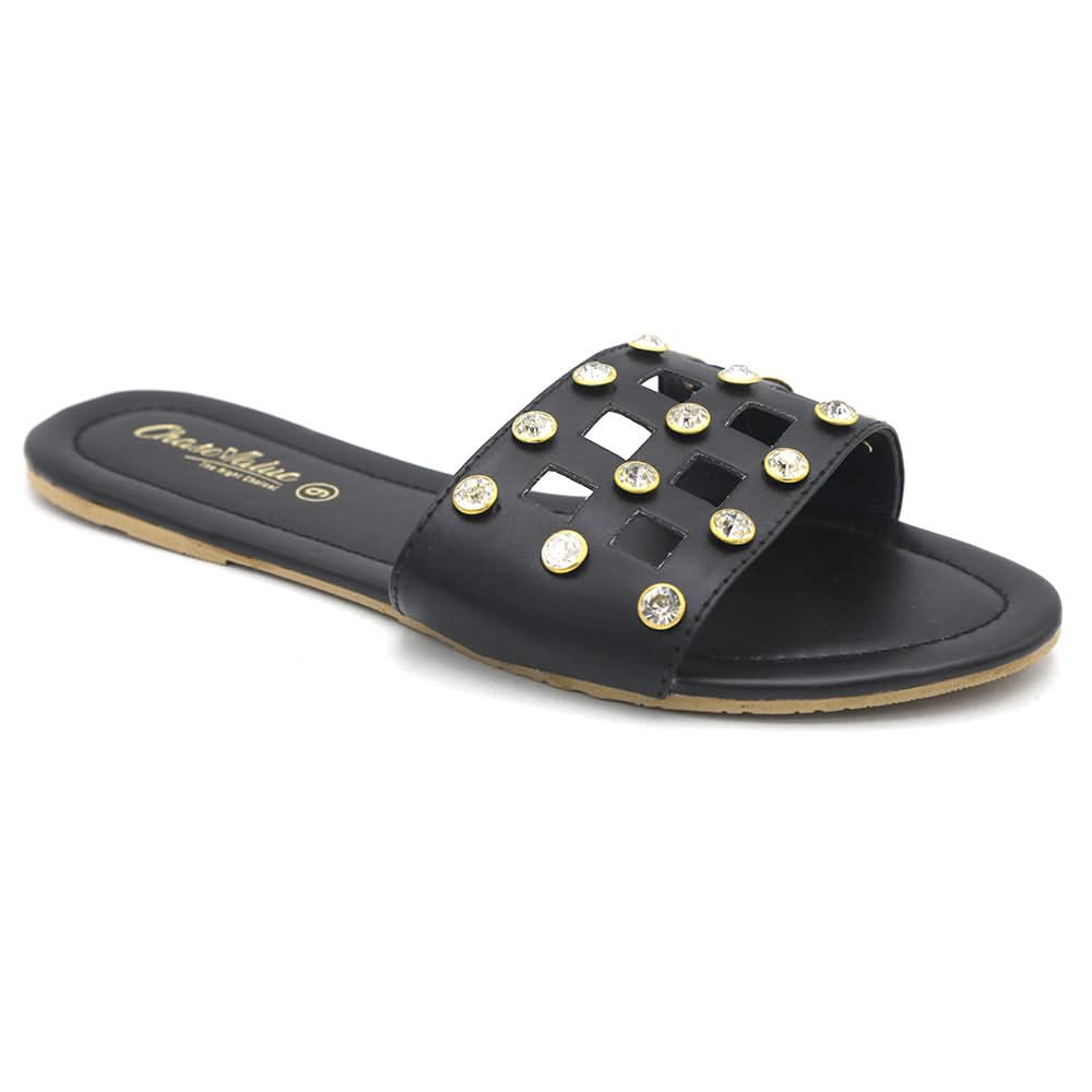 Women's Slippers 702 - Black, Women, Slippers, Chase Value, Chase Value