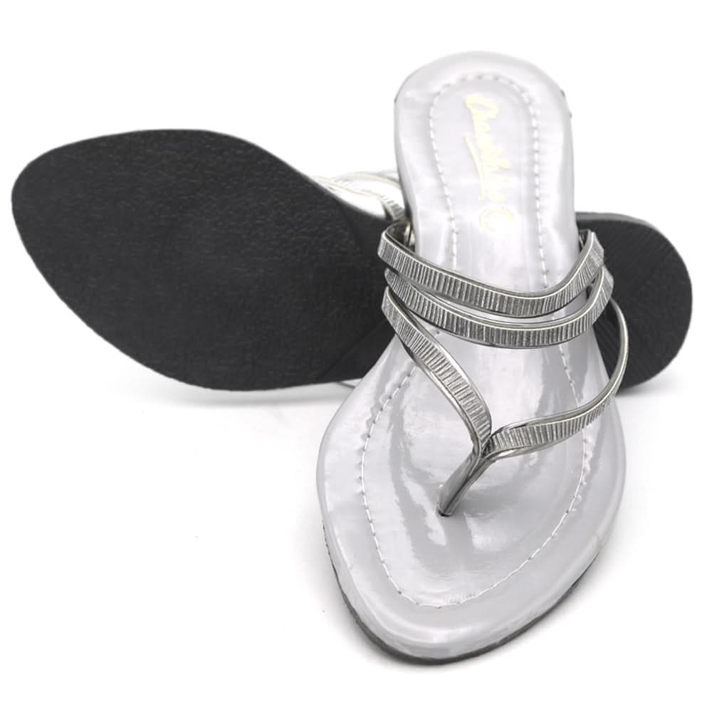 Women's Slippers R-209 - Silver, Women, Slippers, Chase Value, Chase Value
