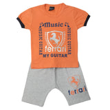 Boys Half Sleeves Short Suit - Peach, Kids, Boys Sets And Suits, Chase Value, Chase Value