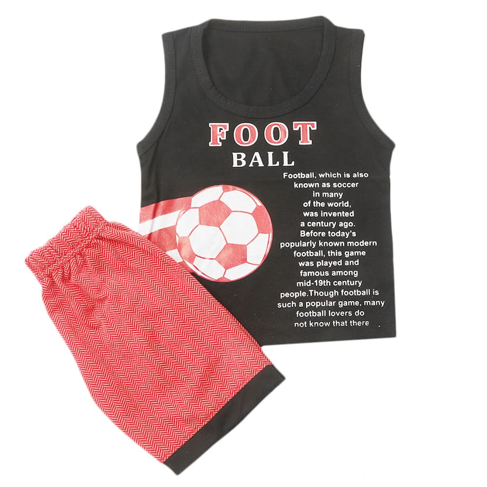 Boys Half Sleeves Short Suit - Black, Kids, Boys Sets And Suits, Chase Value, Chase Value