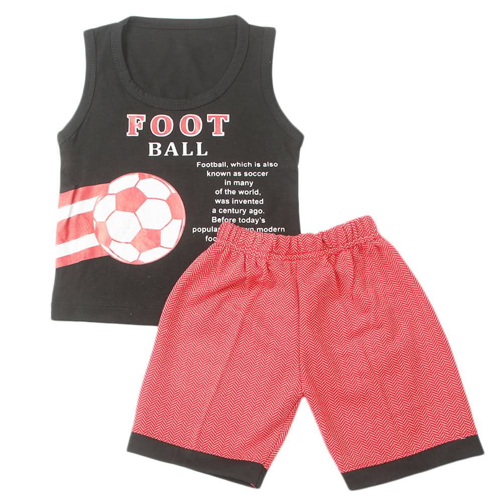 Boys Half Sleeves Short Suit - Black, Kids, Boys Sets And Suits, Chase Value, Chase Value