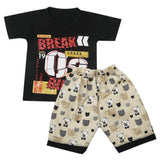 Boys Half Sleeves Short Suit - Black, Kids, Boys Sets And Suits, Chase Value, Chase Value